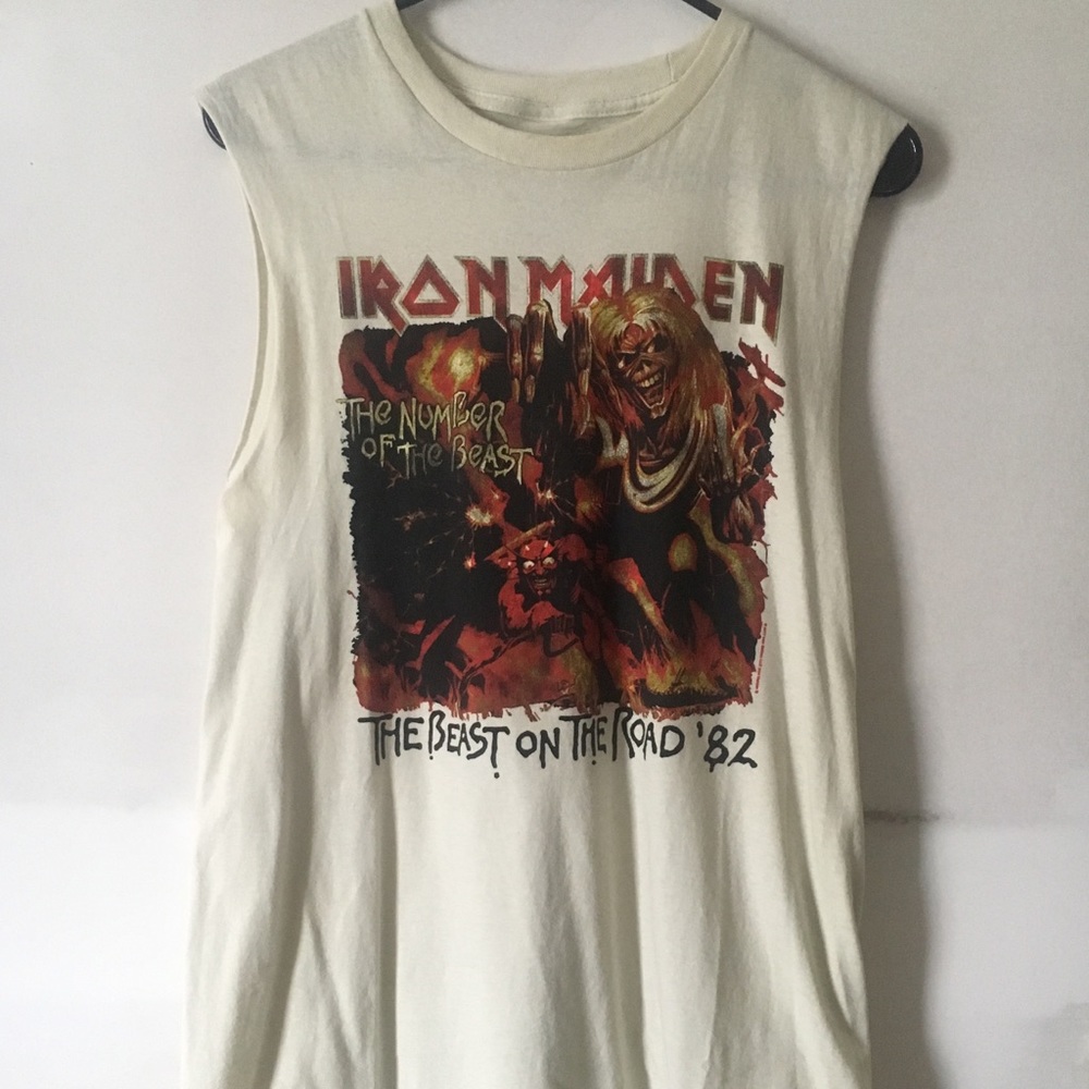 Iron Maiden cut off tank top